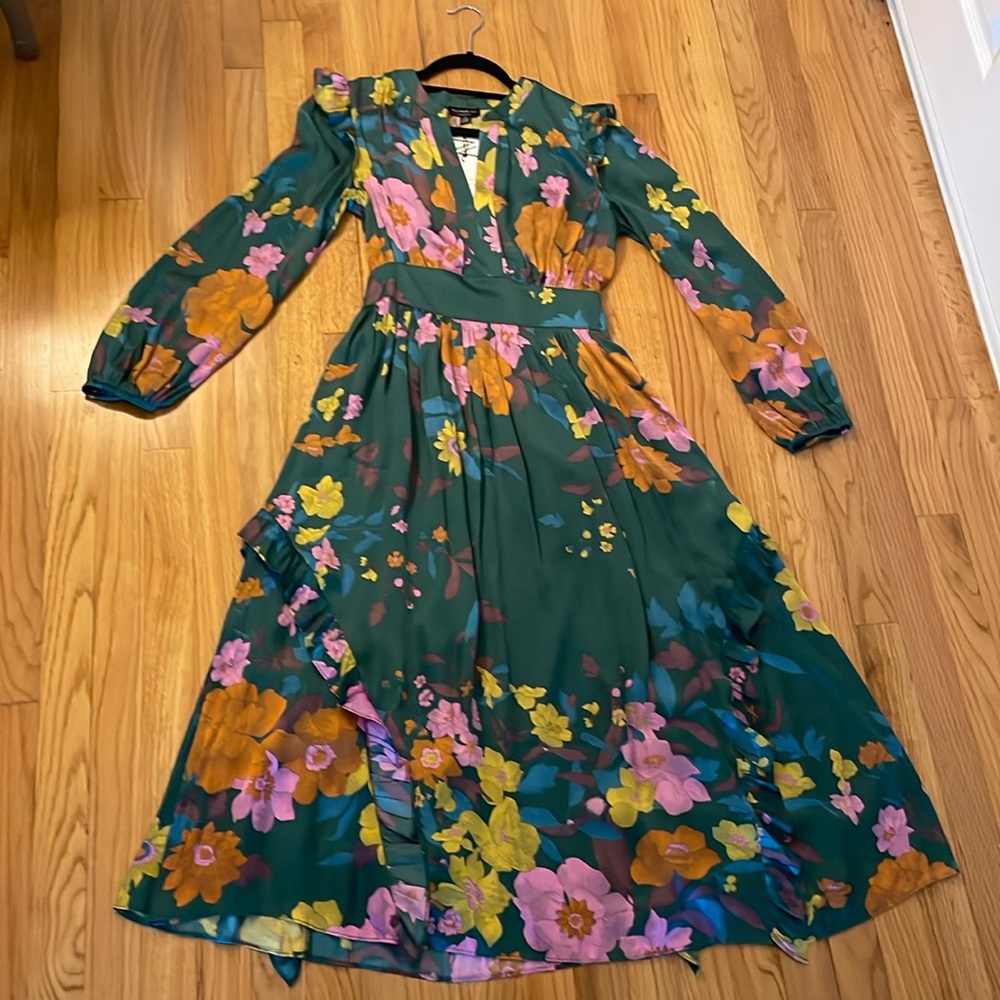 Green Floral “Lisa” Dress